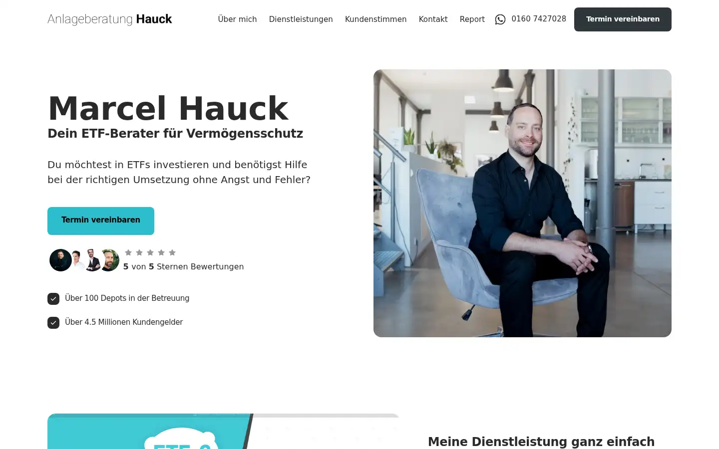 Screenshot of anlageberatung-hauck.de