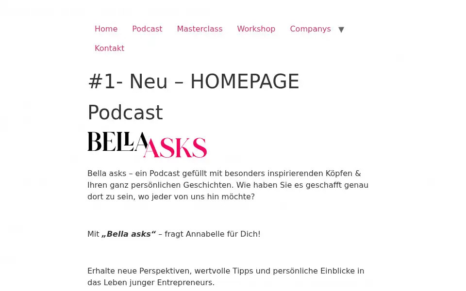 Screenshot of annabelleschall.com