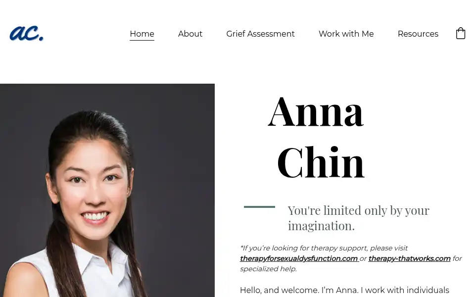Screenshot of annachin.co