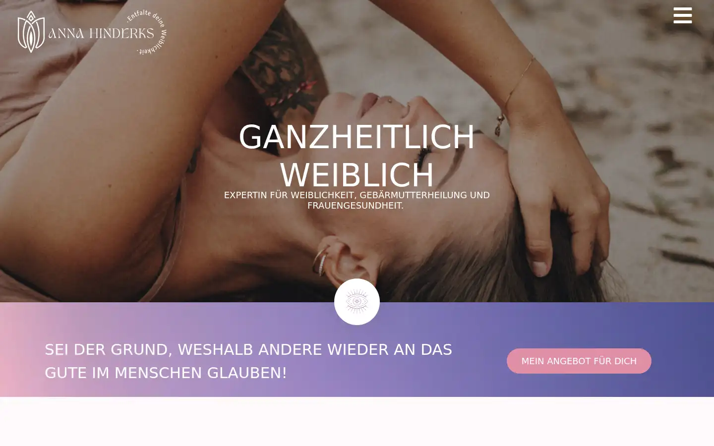 Screenshot of annahinderks.de