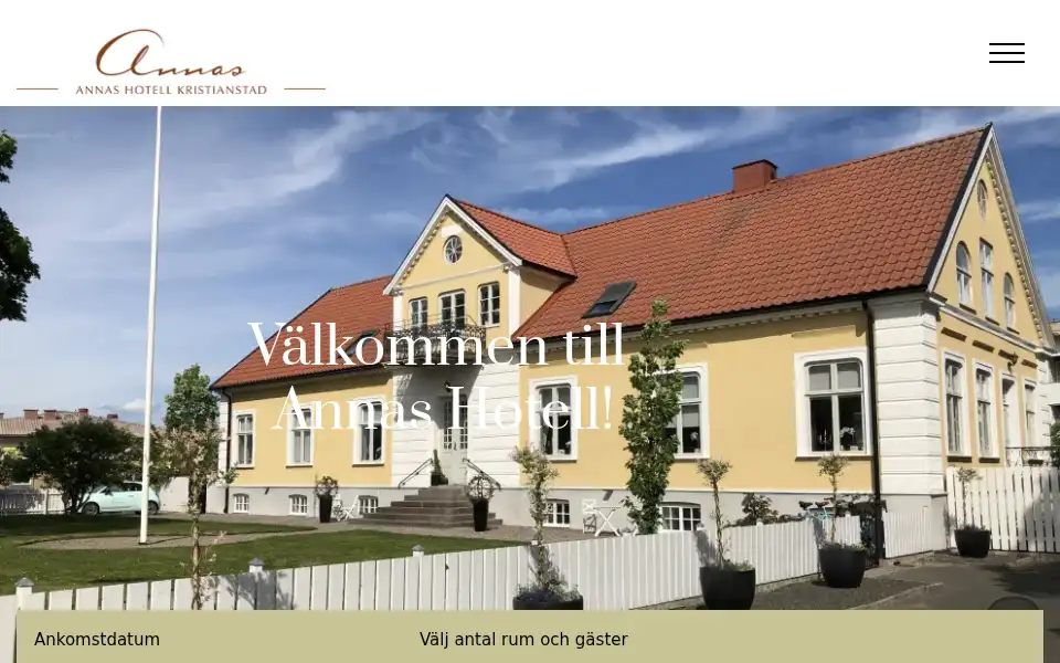 Screenshot of annashotell.se