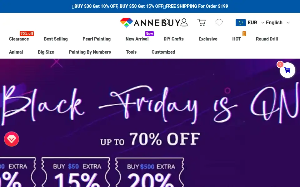 Screenshot of annebuy.com