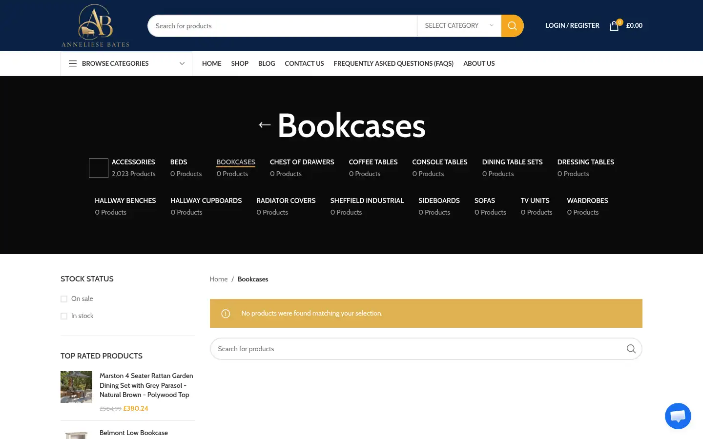 Screenshot of anneliesebates.co.uk