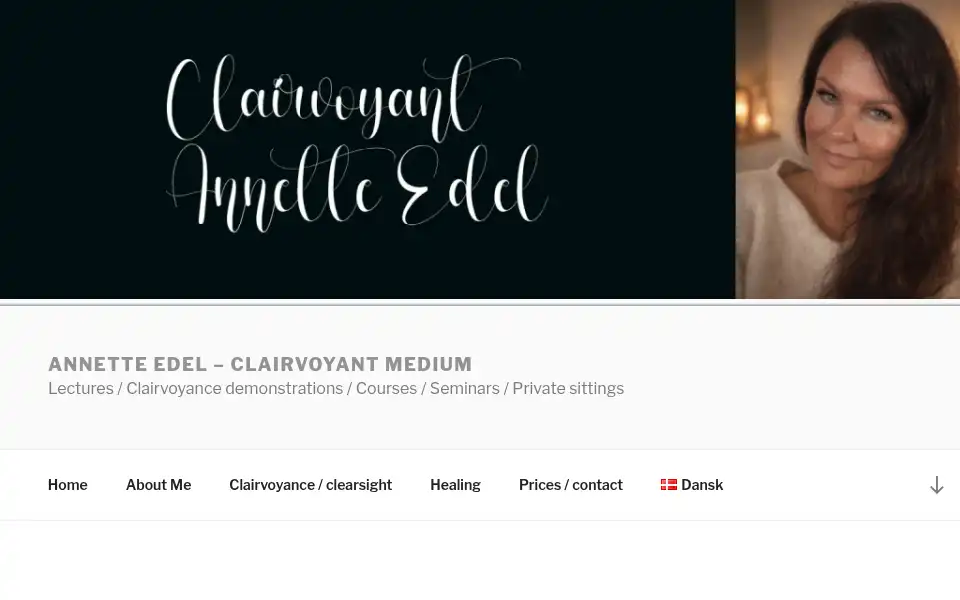 Screenshot of annetteedel.dk