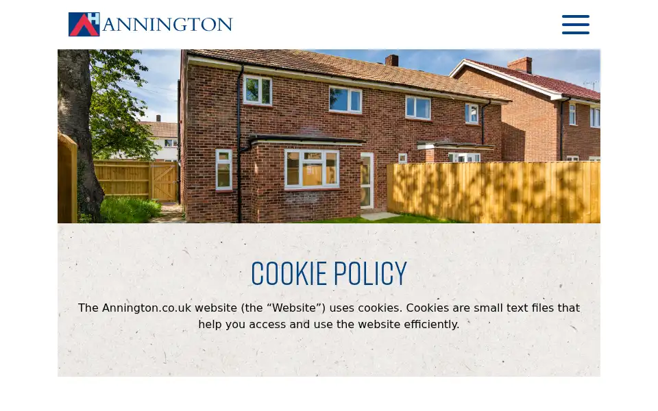 Screenshot of annington.co.uk