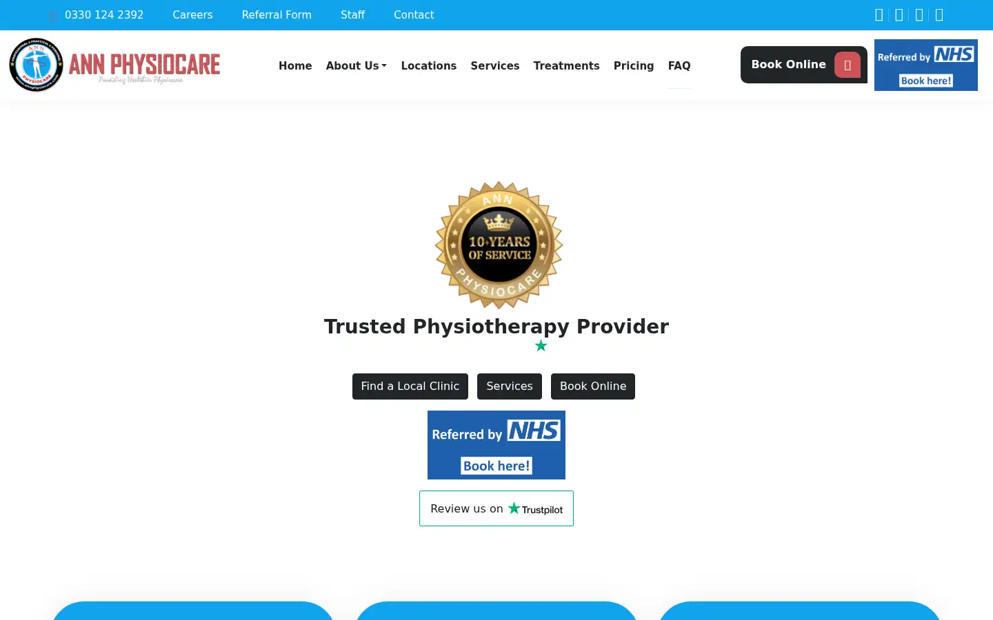 Screenshot of annphysiocare.com