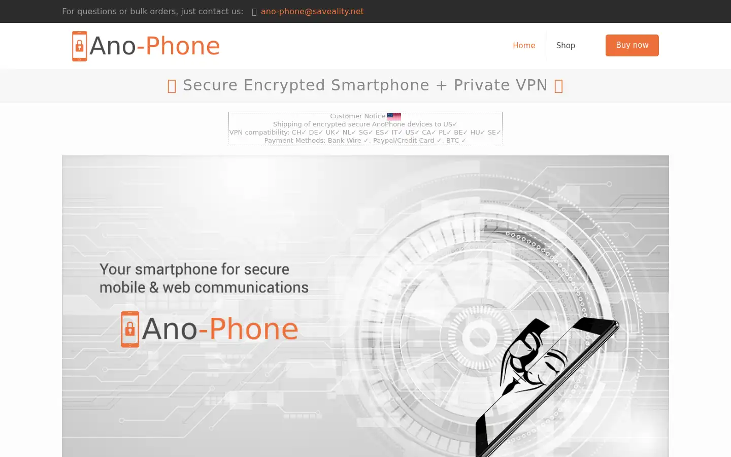 Screenshot of ano-phone.com