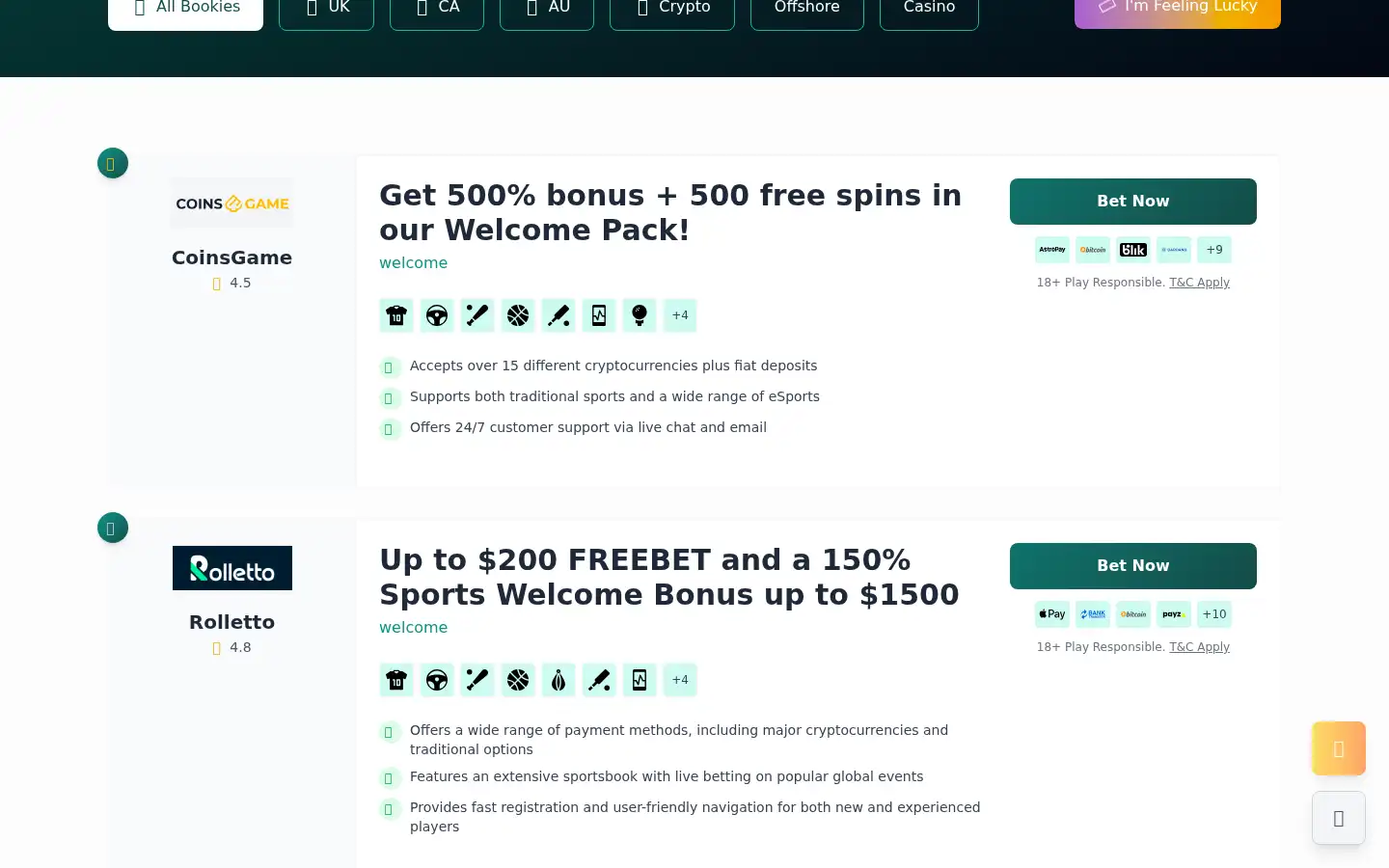Screenshot of anonbettingsites.reviews