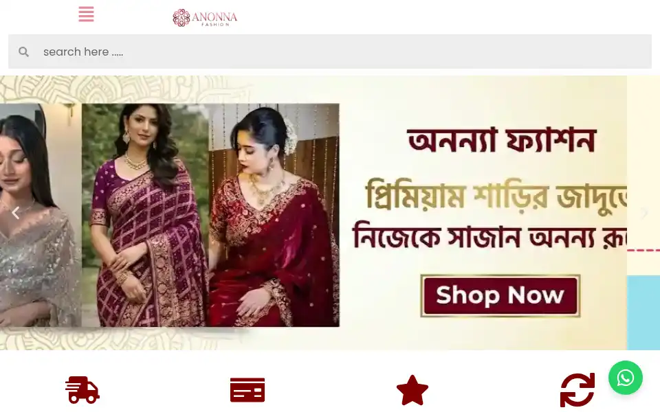 Screenshot of anonnafashion.com