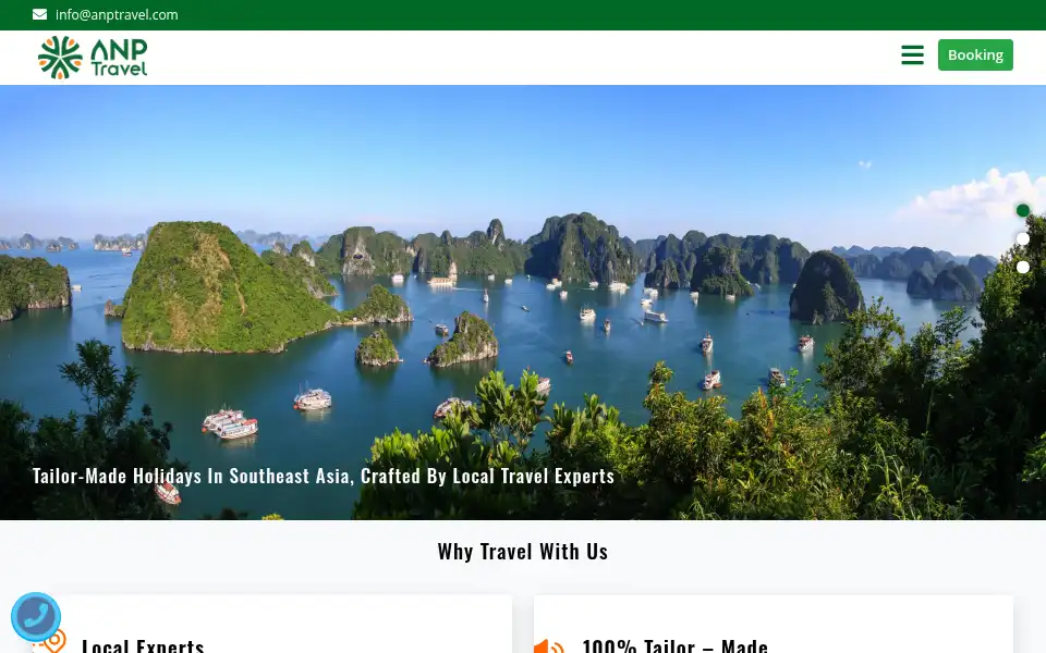 Screenshot of anptravel.com