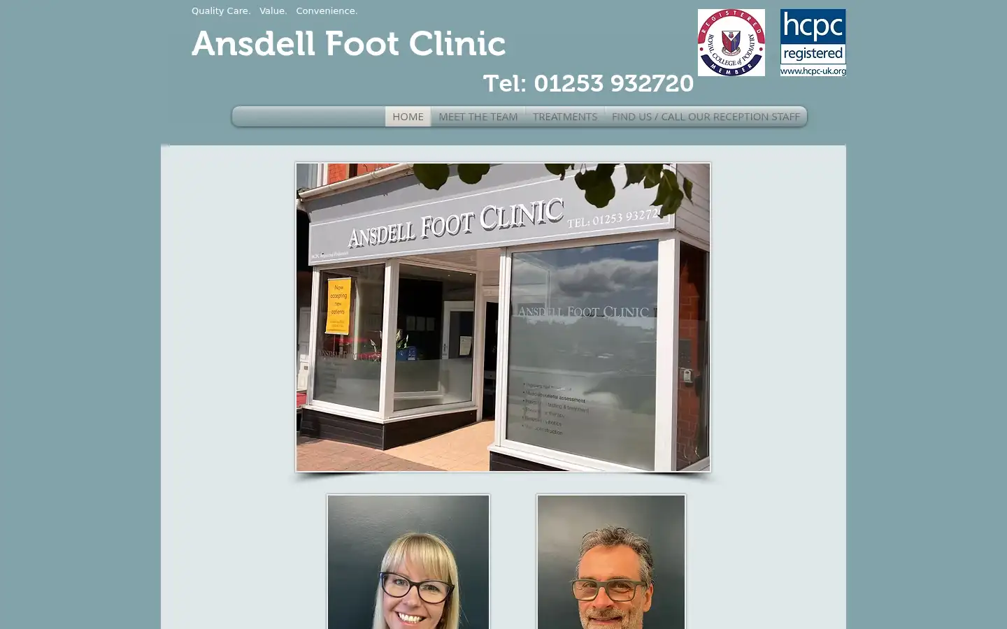 Screenshot of ansdellfootclinic.com