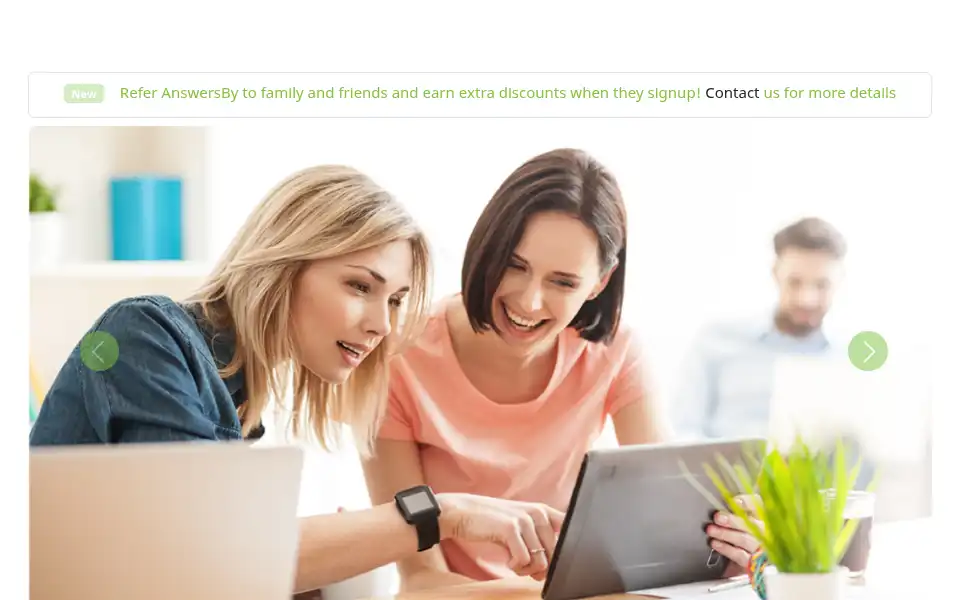 Screenshot of answersby.com
