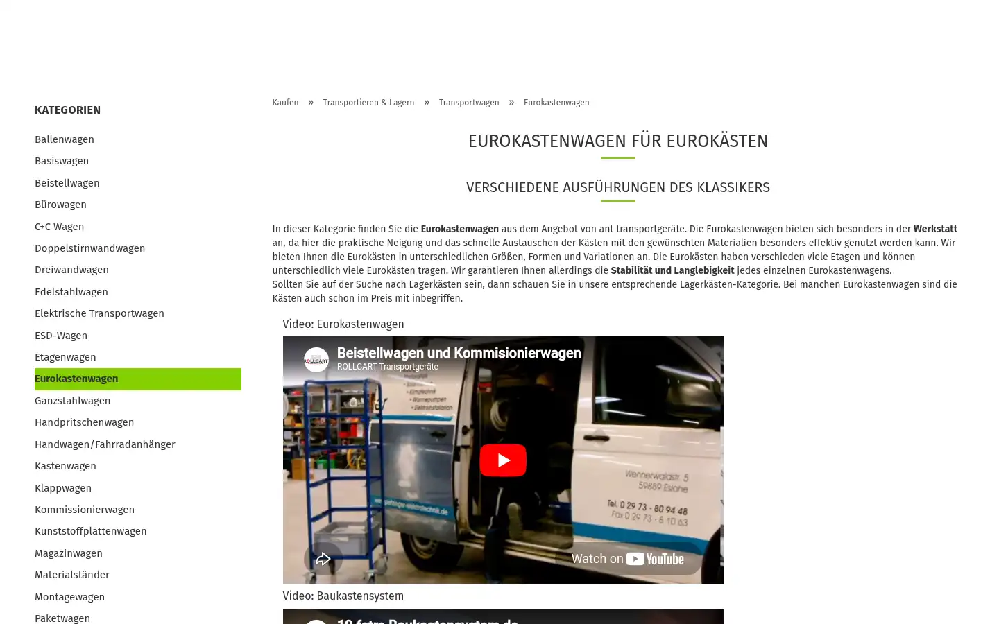 Screenshot of ant-transportgeraete.de