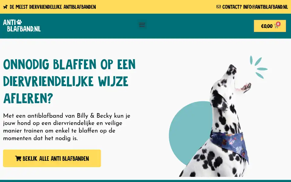 Screenshot of antiblafband.nl