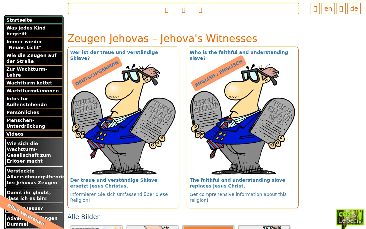 Screenshot of antichrist-wachtturm.de