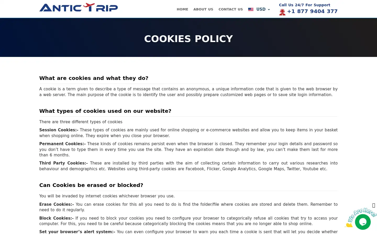 Screenshot of antictrip.com