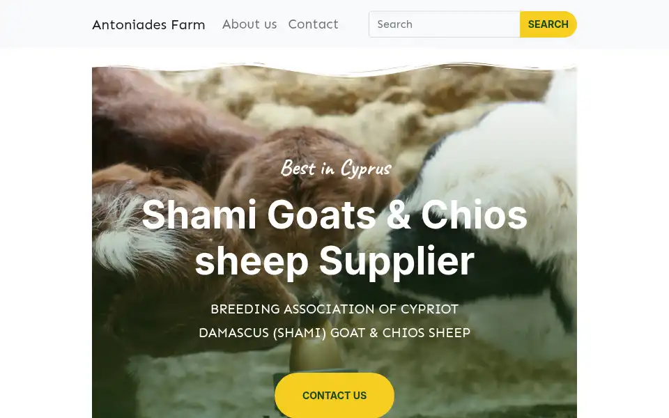 Screenshot of antoniadesfarm.com.cy