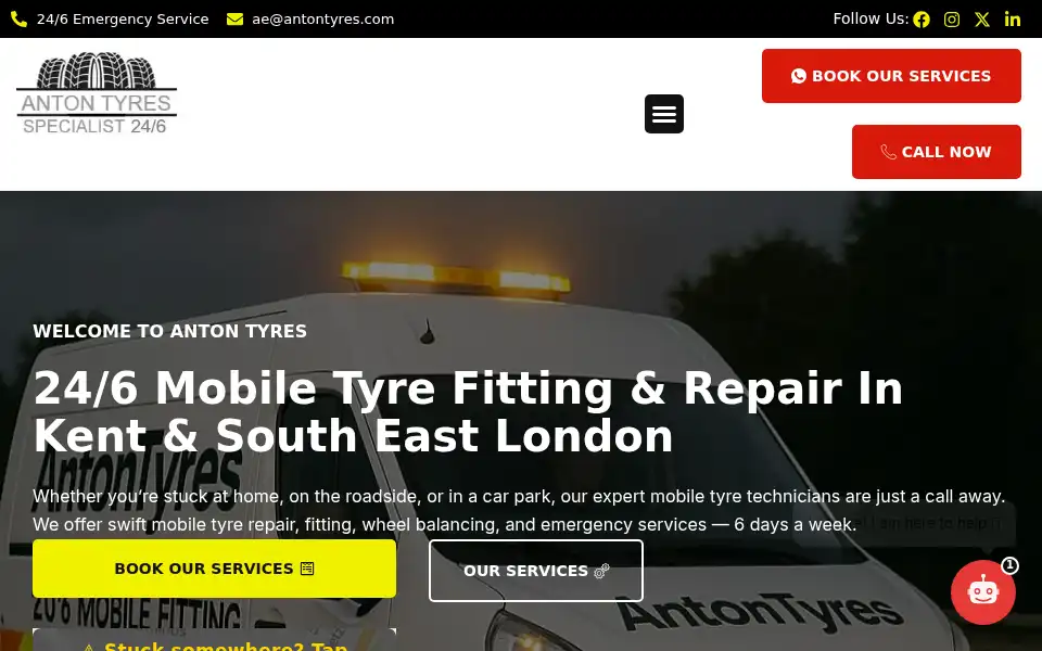 Screenshot of antontyres.com