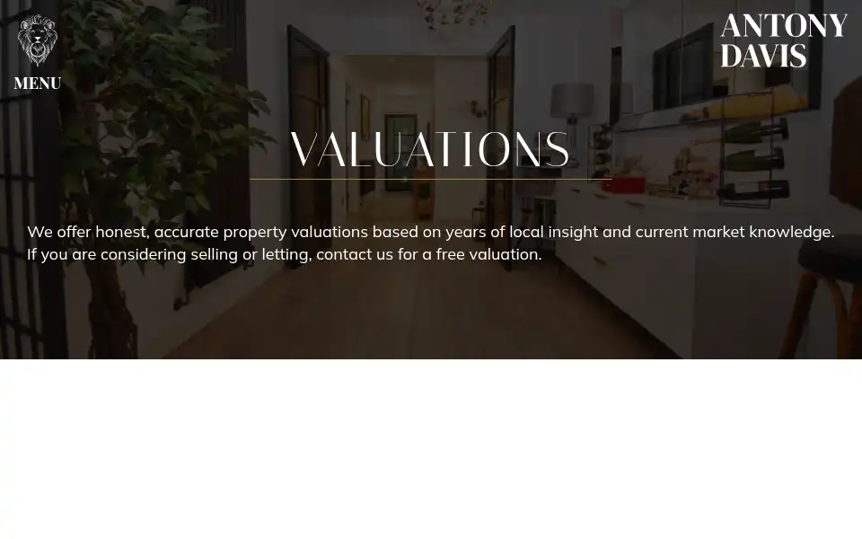 Screenshot of antonydavis.co.uk