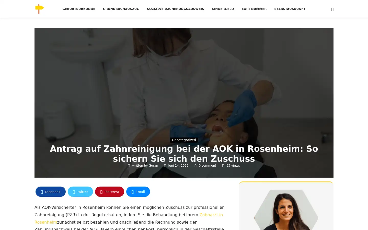 Screenshot of antragswegweiser.de