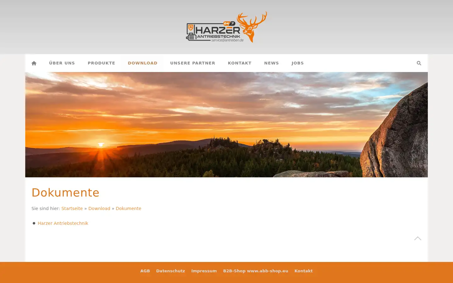 Screenshot of antreiben.de