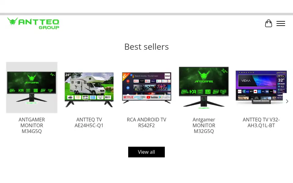 Screenshot of antteq-group-bv.webshopapp.com