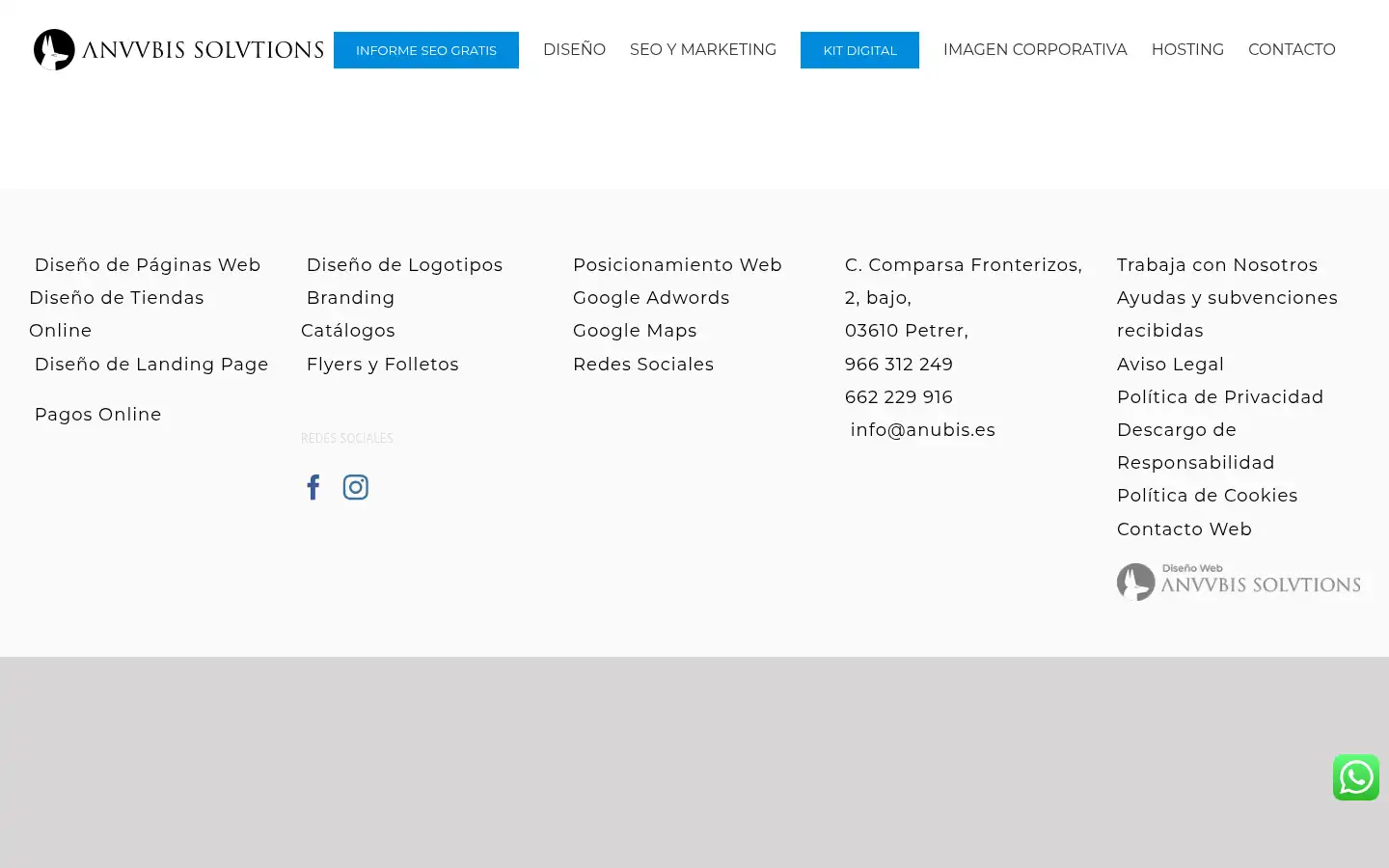 Screenshot of anubis.es
