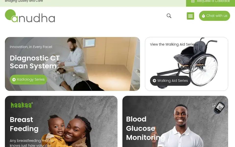 Screenshot of anudha.com
