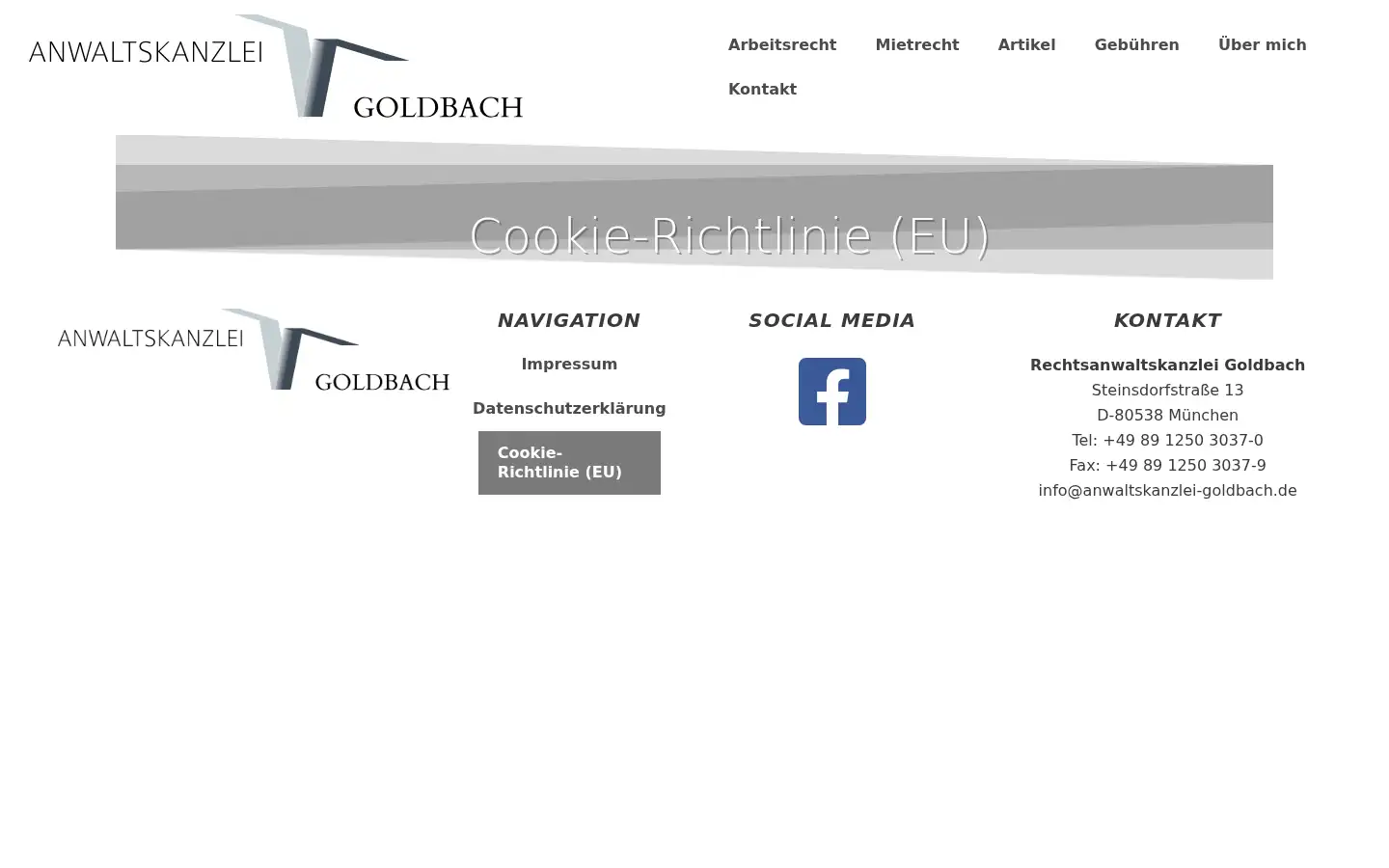 Screenshot of anwaltskanzlei-goldbach.de