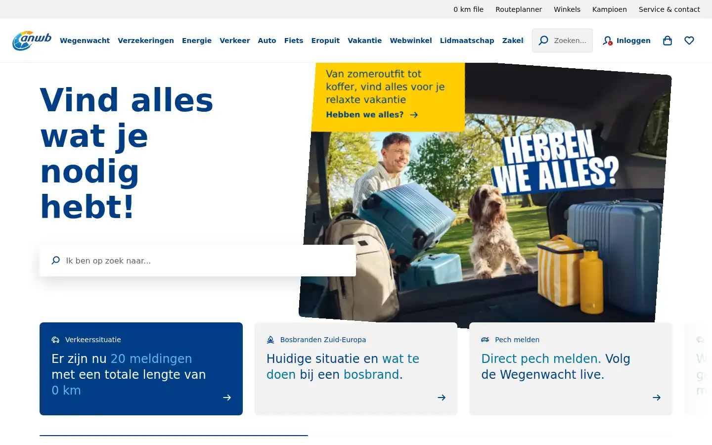 Screenshot of anwb.nl