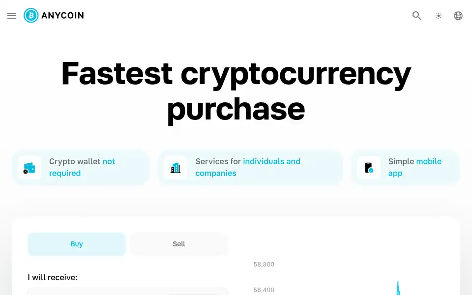 Screenshot of anycoin.cz