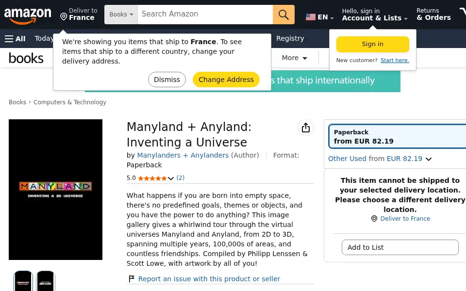 Screenshot of anyland.com
