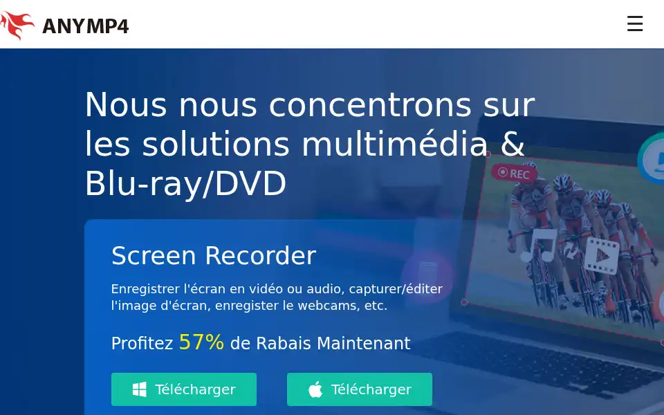 Screenshot of anymp4.fr