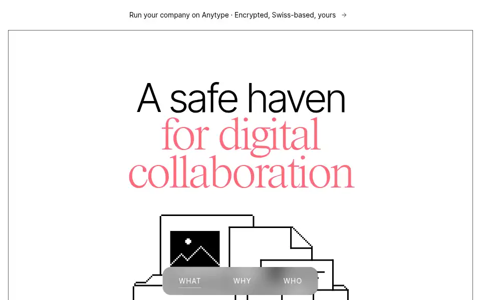 Screenshot of anytype.io