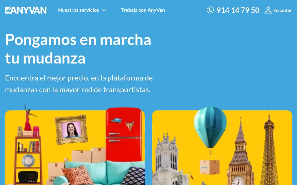 Screenshot of anyvan.es