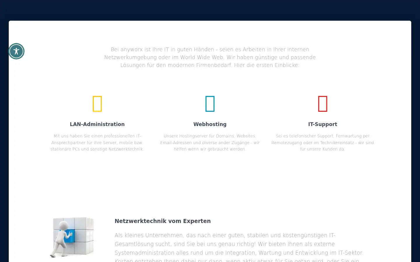 Screenshot of anyworx.net