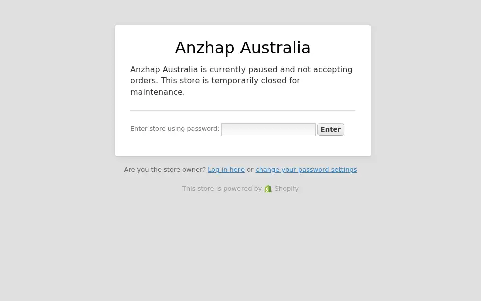 Screenshot of anzhap.com.au