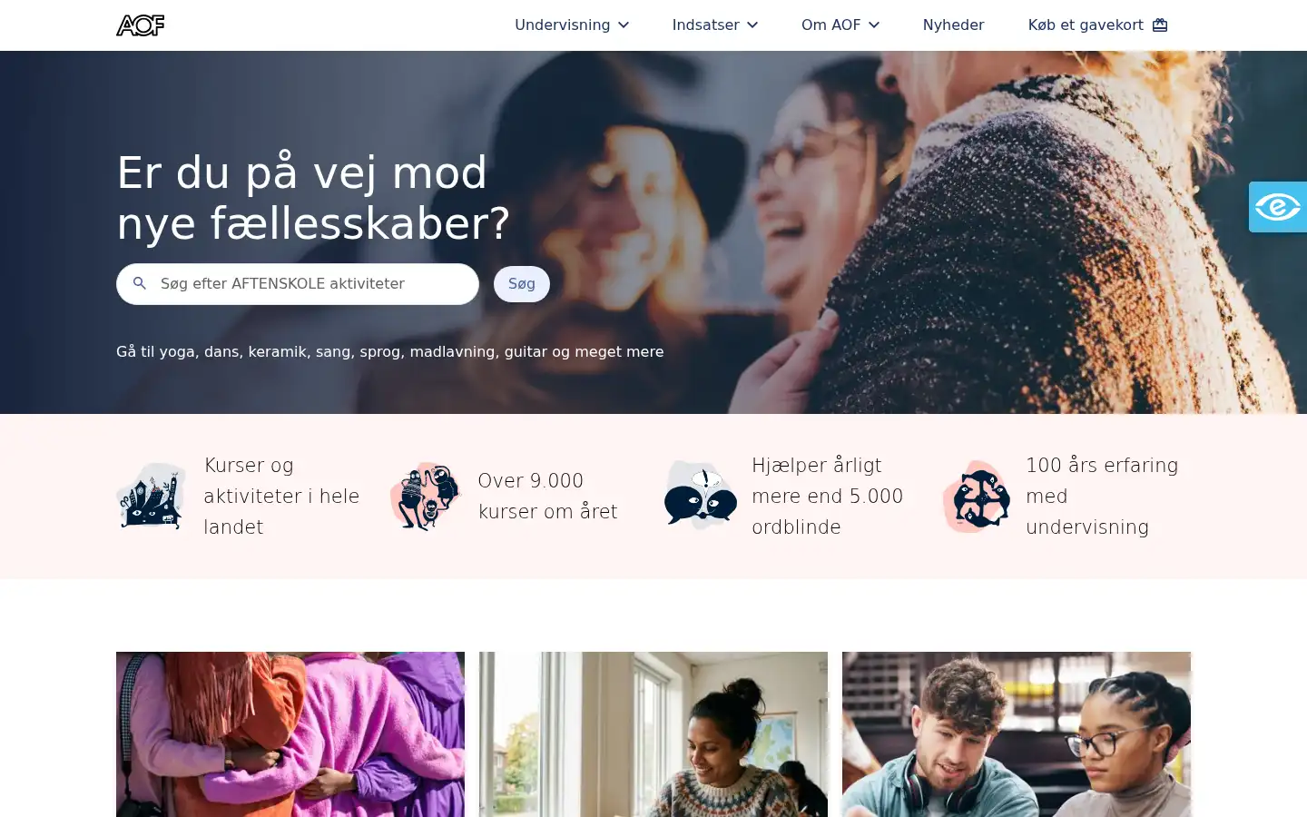 Screenshot of aof.dk