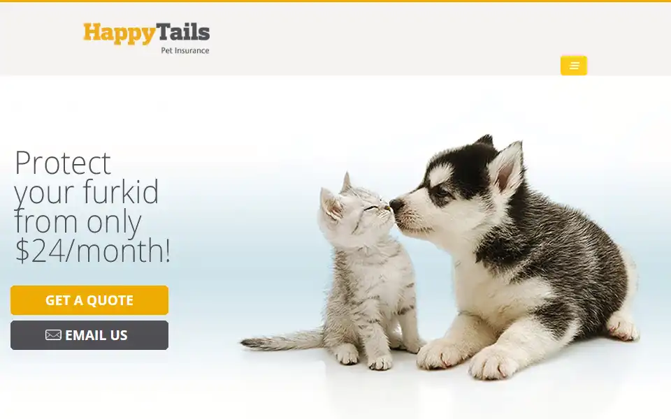 Screenshot of aonhappytails.com