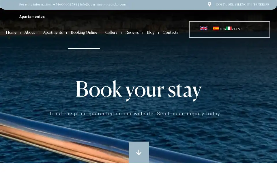Screenshot of apartamentoseureka.com