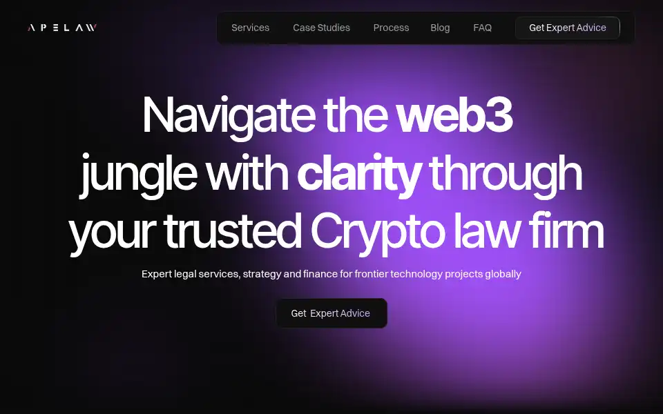 Screenshot of ape.law