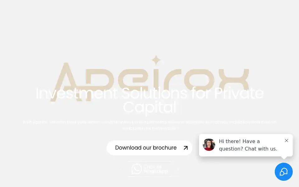 Screenshot of apeirox.ai