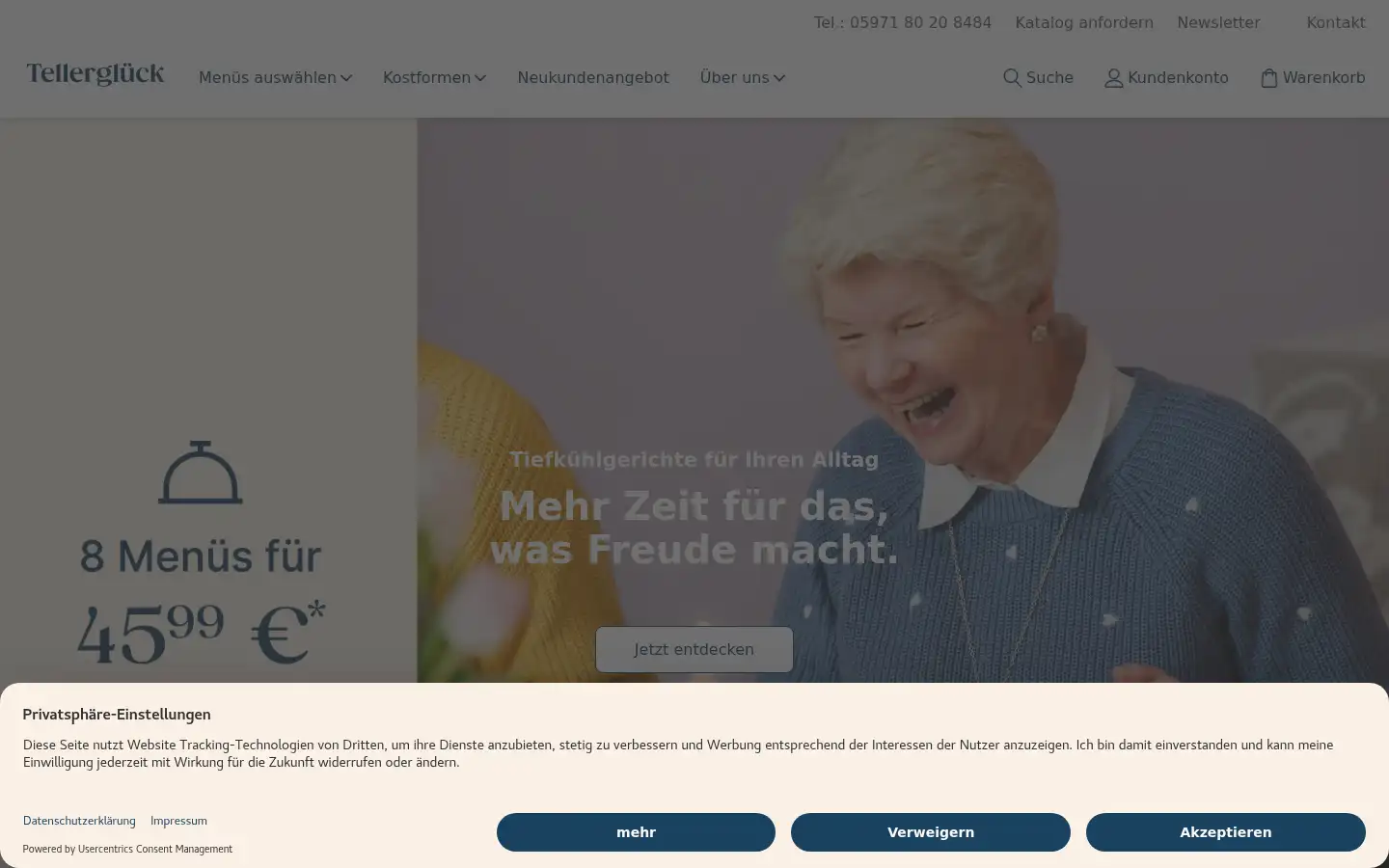 Screenshot of apetito-shop.de