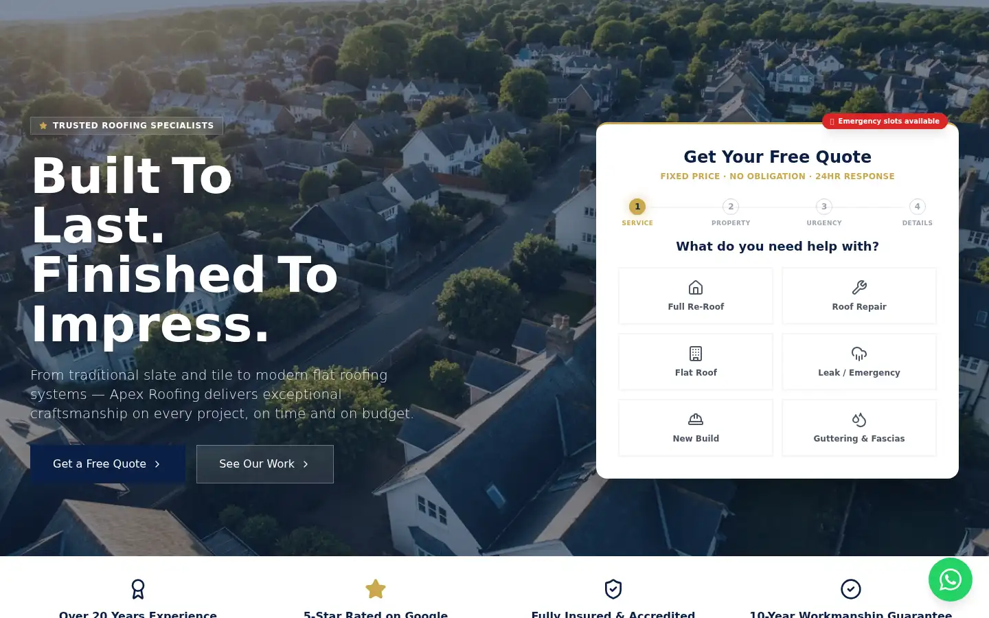 Screenshot of apex-roofing.co.uk