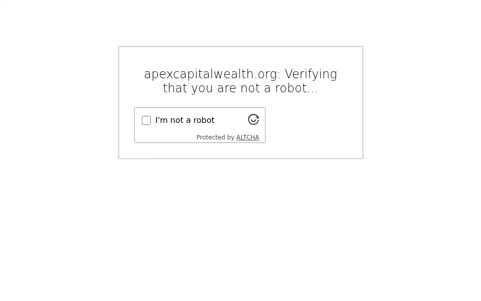 Screenshot of apexcapitalwealth.com
