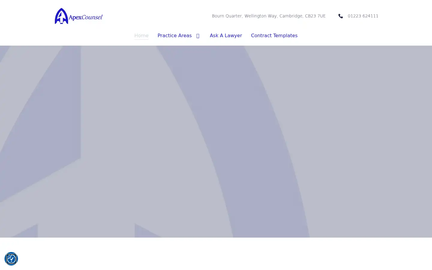 Screenshot of apexcounsel.co.uk
