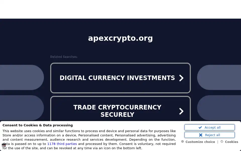 Screenshot of apexcrypto.org