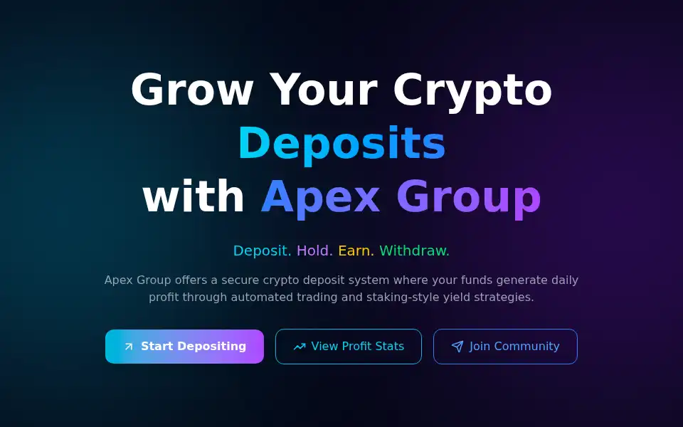 Screenshot of apexcryptogroup.com