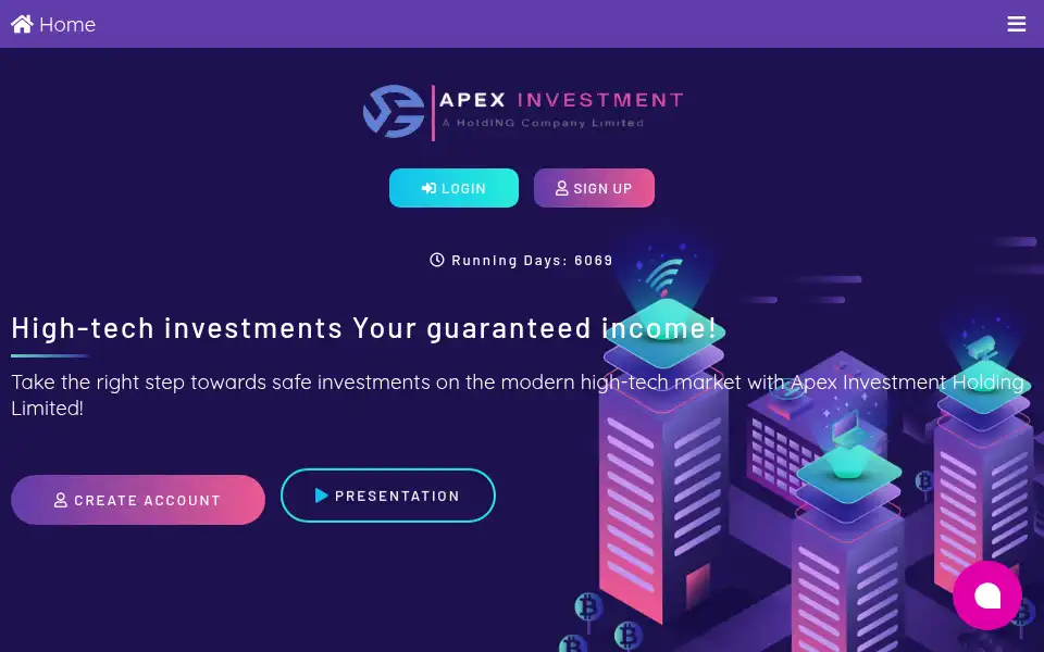 Screenshot of apexihl.com
