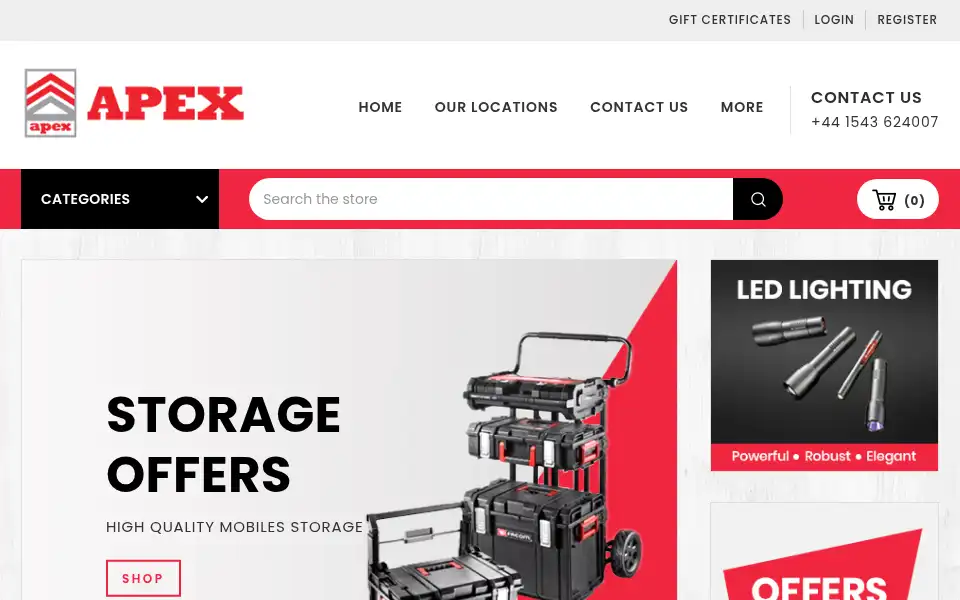 Screenshot of apextrading.co.uk